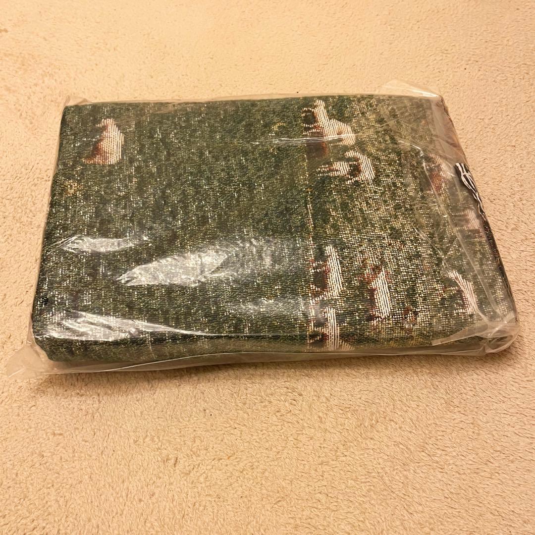 【新品】MAISONSTRAYSHEEP RUG GREEN ブランケット