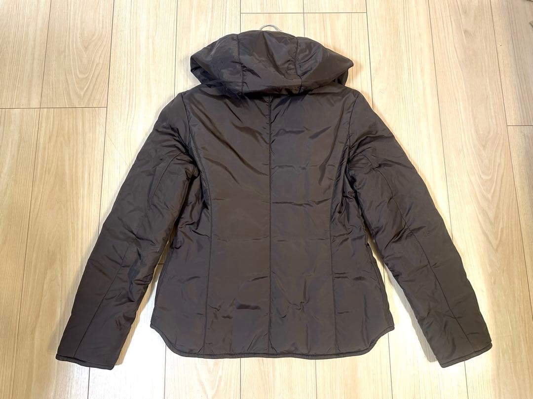 エスマックスマーラ‘SMaxMara☆リバーシブルフード付き軽量ダウンジャケット