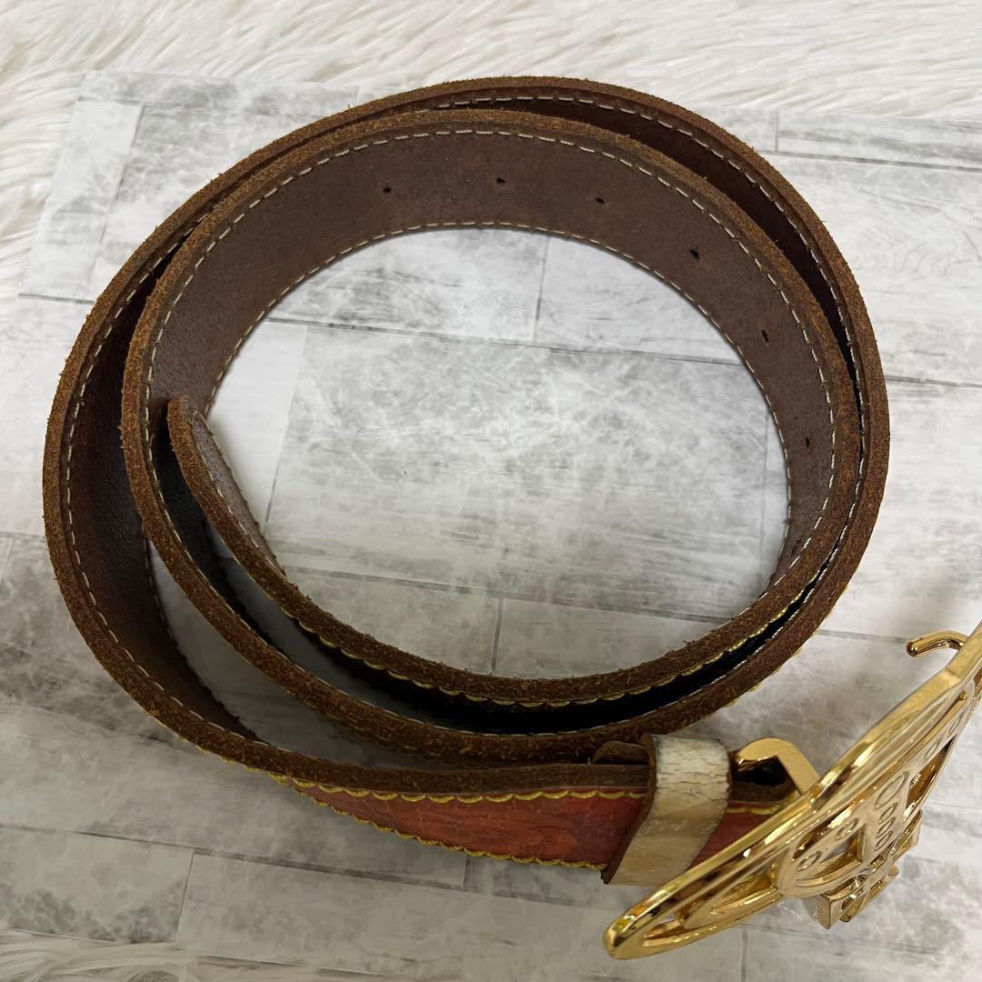 L*7様 希少 ヴィヴィアンウエストウッド レザーベルト ヴィンテージ オーブ