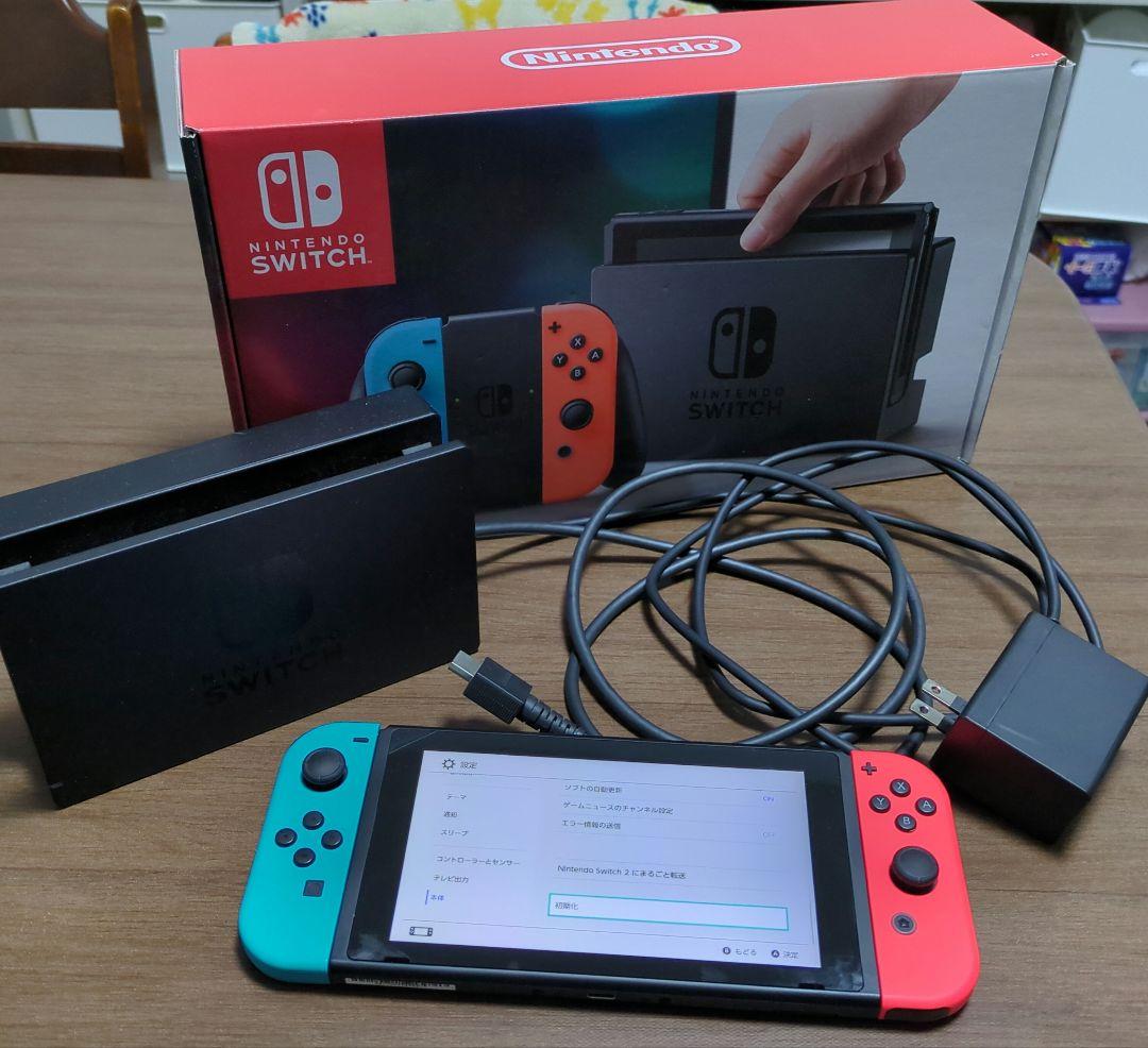 Nintendo Switch 本体 (箱、付属品付)