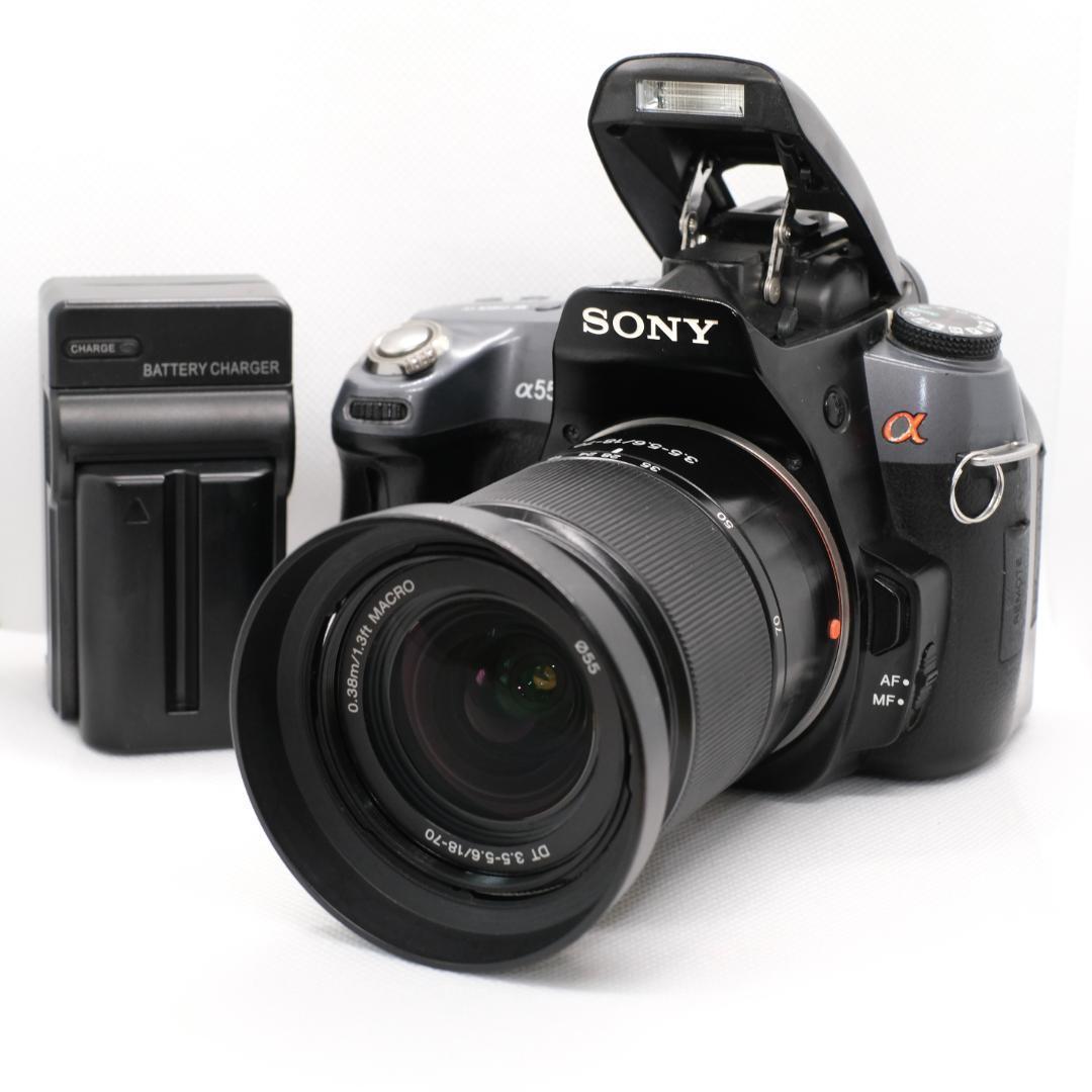 SONY α550　18-70mmレンズセット　初心者　一眼レフカメラ　訳あり