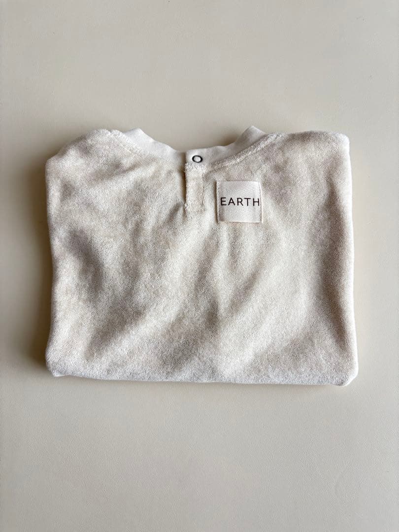 ロンパース・カバーオール EARTH THE ARCHIVE Baby Sweatsuit / Ecru