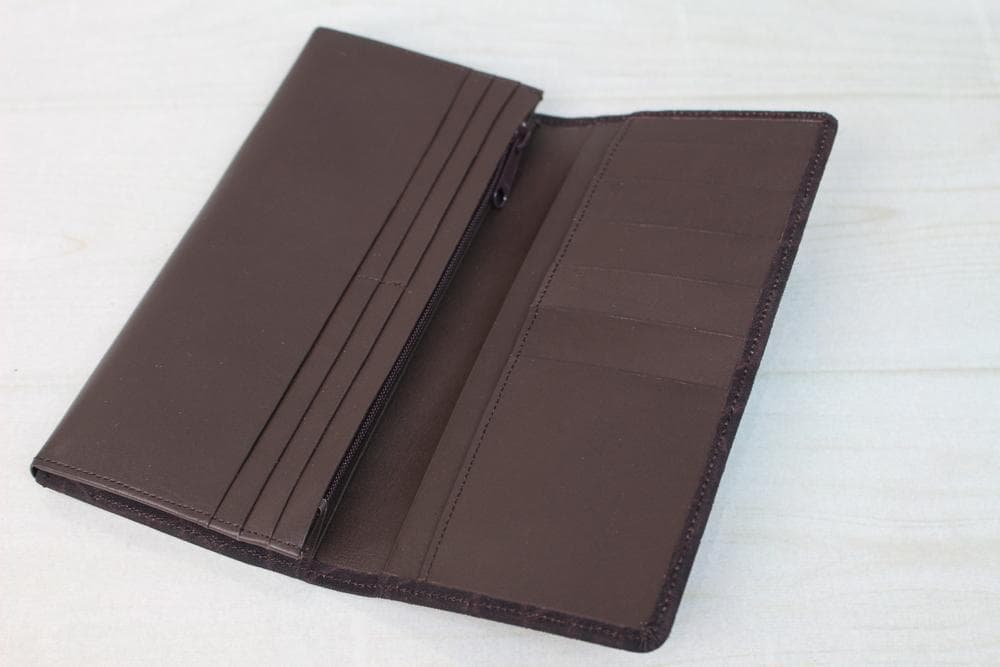 a*8様 エレファント長財布（ゾウ革）　ブラウン