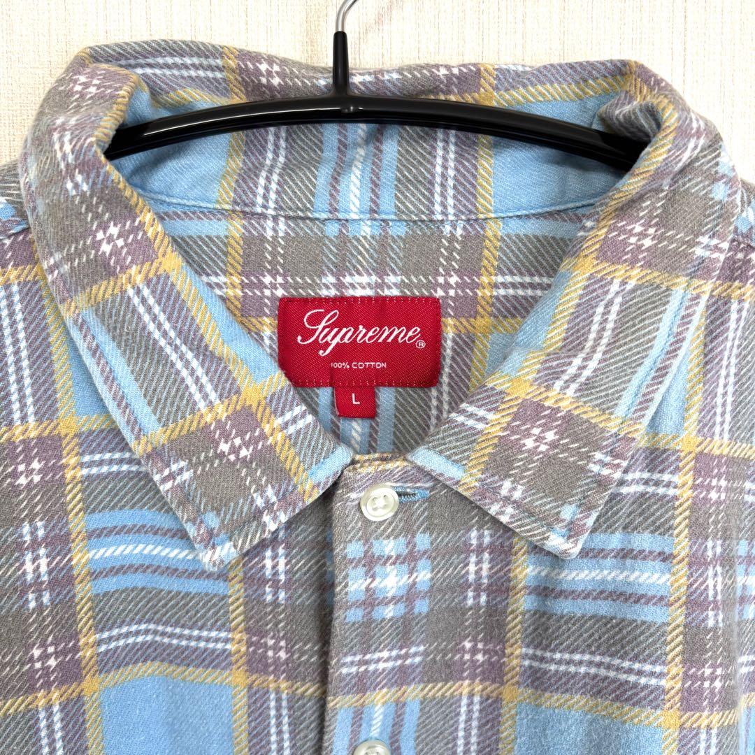 Supreme シュプリーム　チェック柄ネルシャツ　L