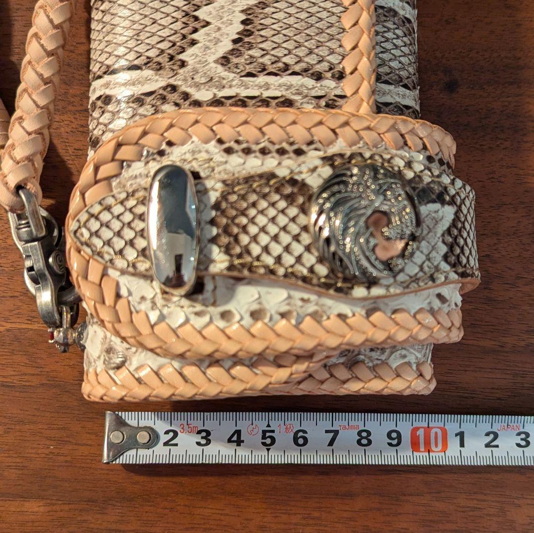 GODANE ゴダン 天然 ダイヤモンドパイソン ウォレット革 長財布