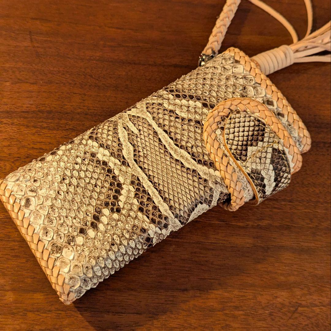 GODANE ゴダン 天然 ダイヤモンドパイソン ウォレット革 長財布