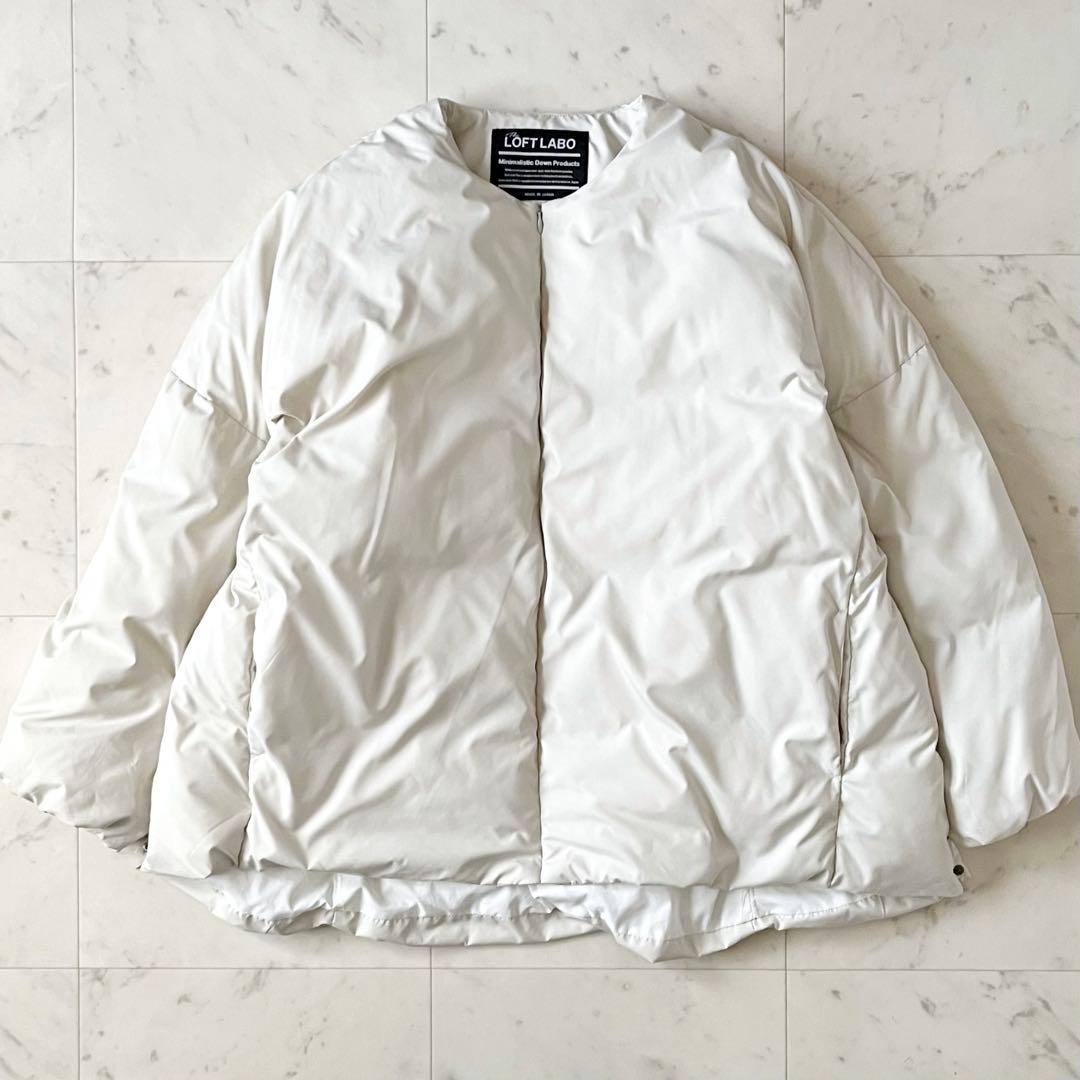 定価6,6万＊美品 ザロフトラボ DAMB ノーカラーオーバーダウンジャケット