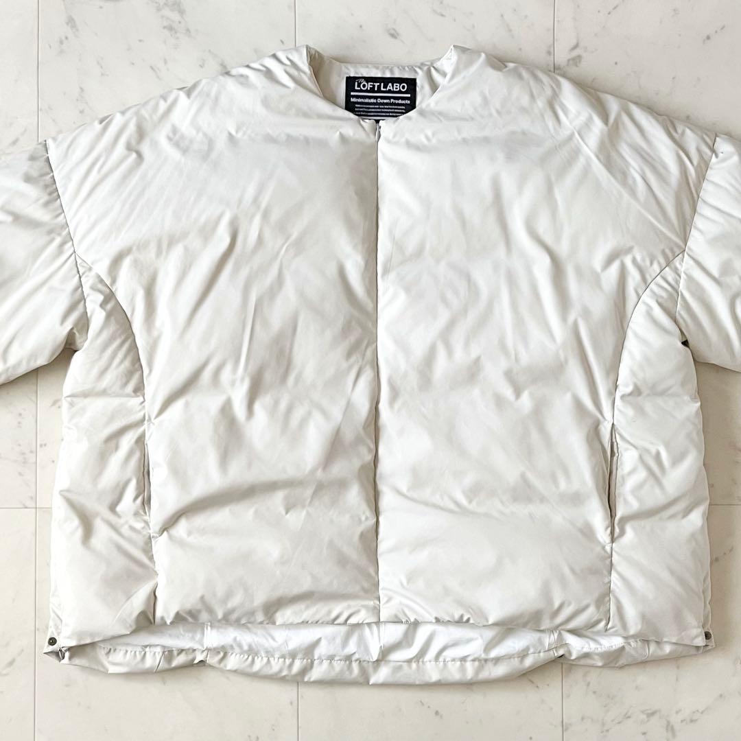 定価6,6万＊美品 ザロフトラボ DAMB ノーカラーオーバーダウンジャケット