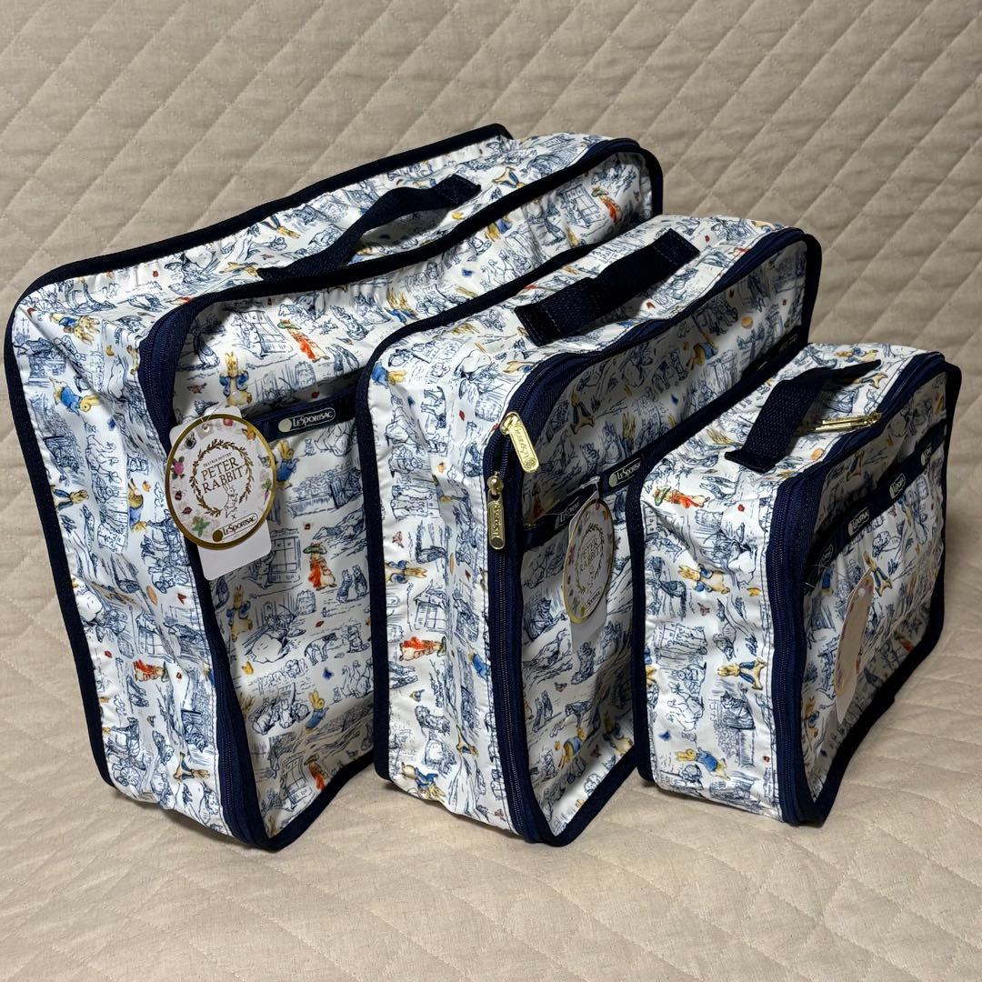 レスポートサック　ピーターラビット　トラベルパッキングポーチ　L・M・S