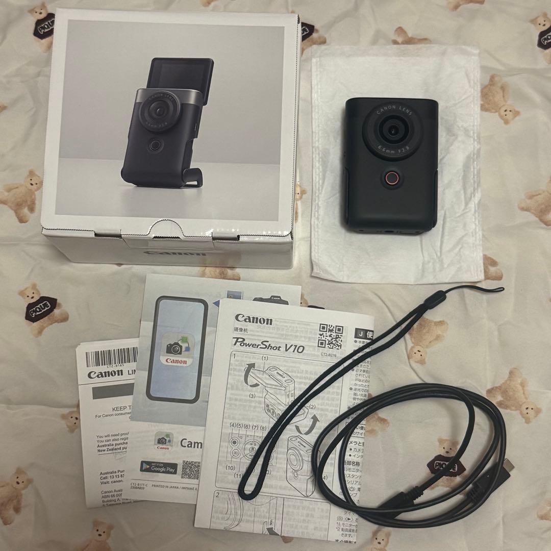 【i】Canon PowerShot V10ブラック デジカメ