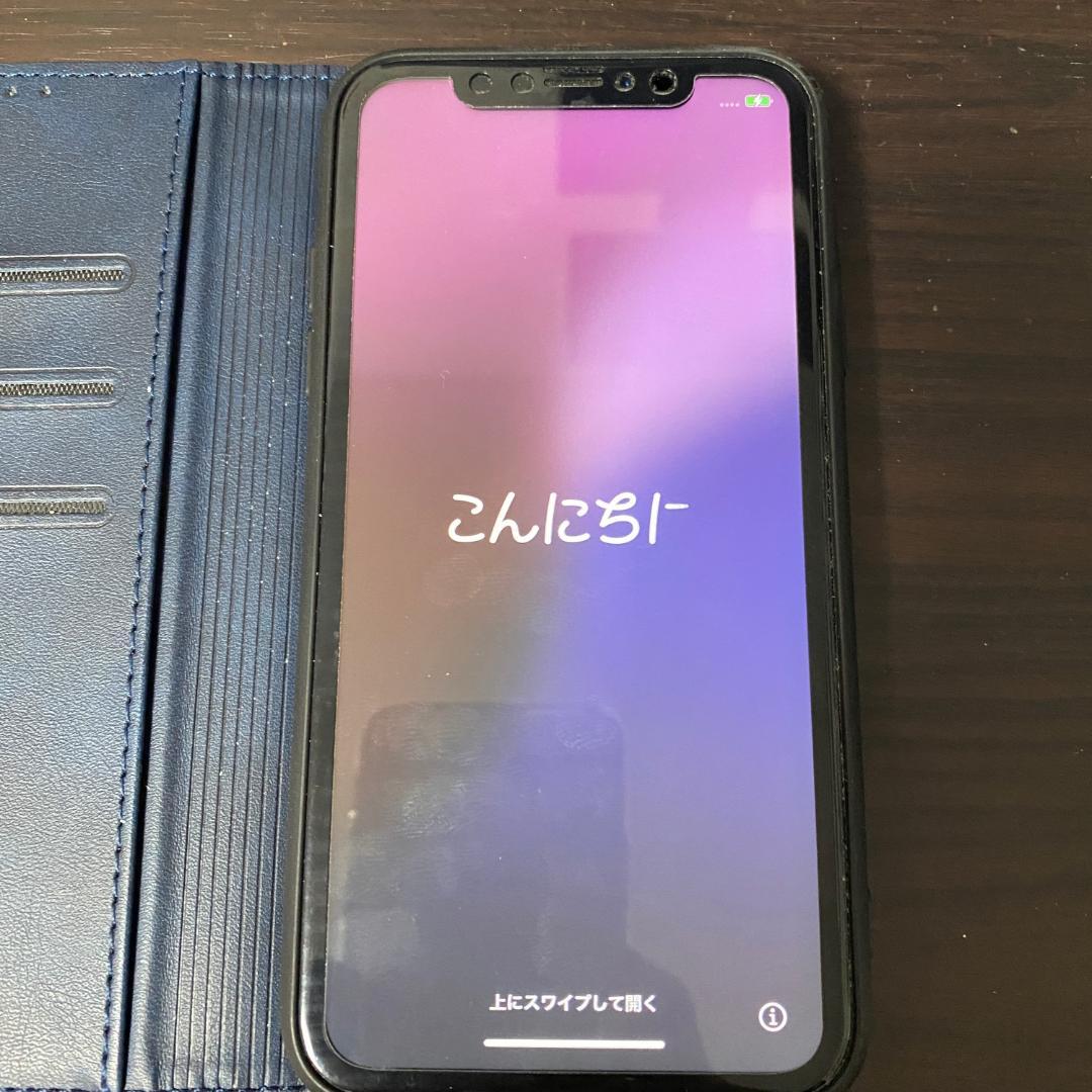 Apple iPhone XR ブラック本体（フィルム貼付、ケース付き）64GB