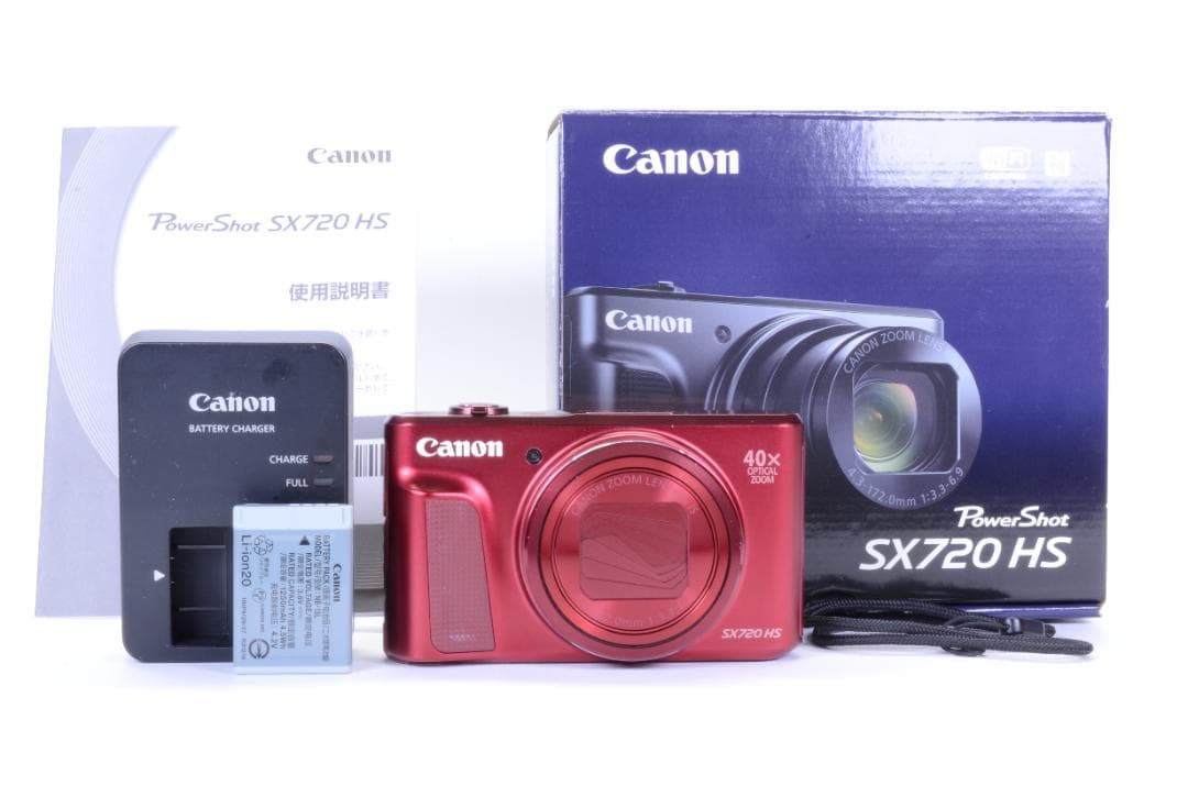 【美品】Canon PowerShot SX720 HS レッド 動作確認済み