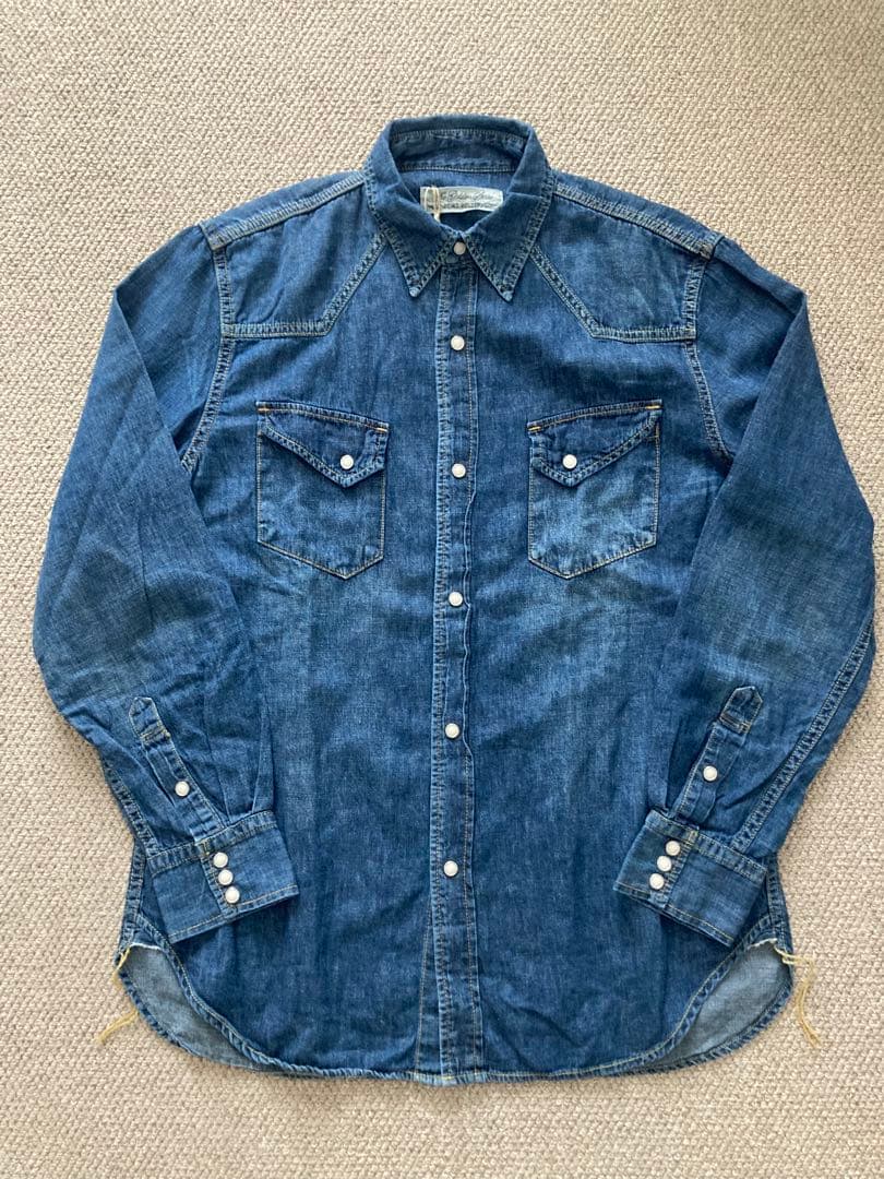【新品】REMI RELIEF /コットンリネンWestern Shirt