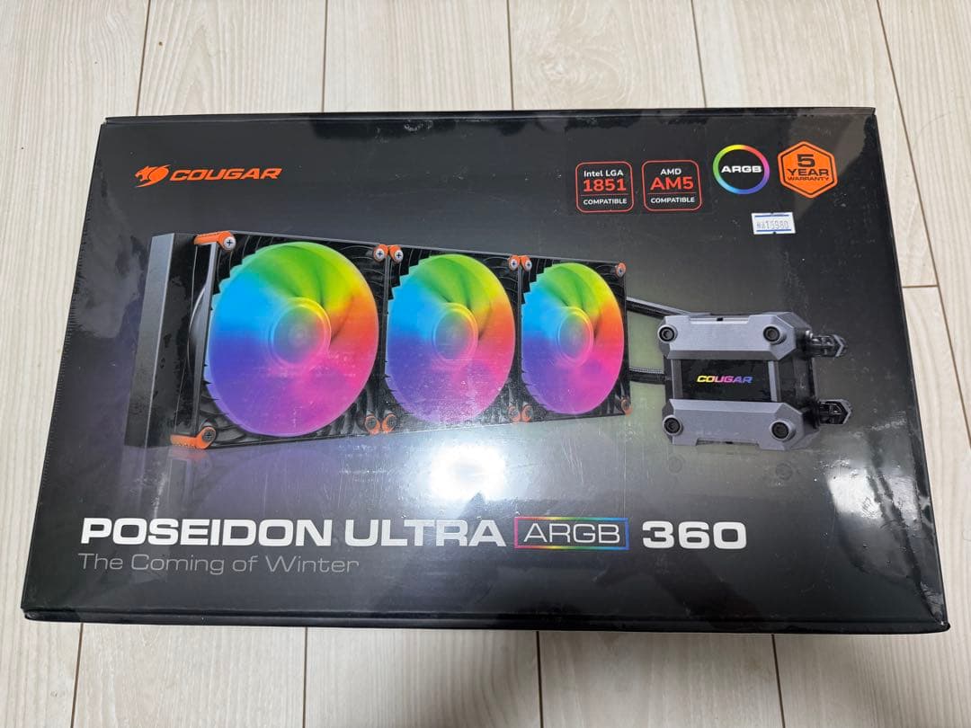 PC用ファン・クーラー COUGAR POSEIDON ULTRA ARGB 360