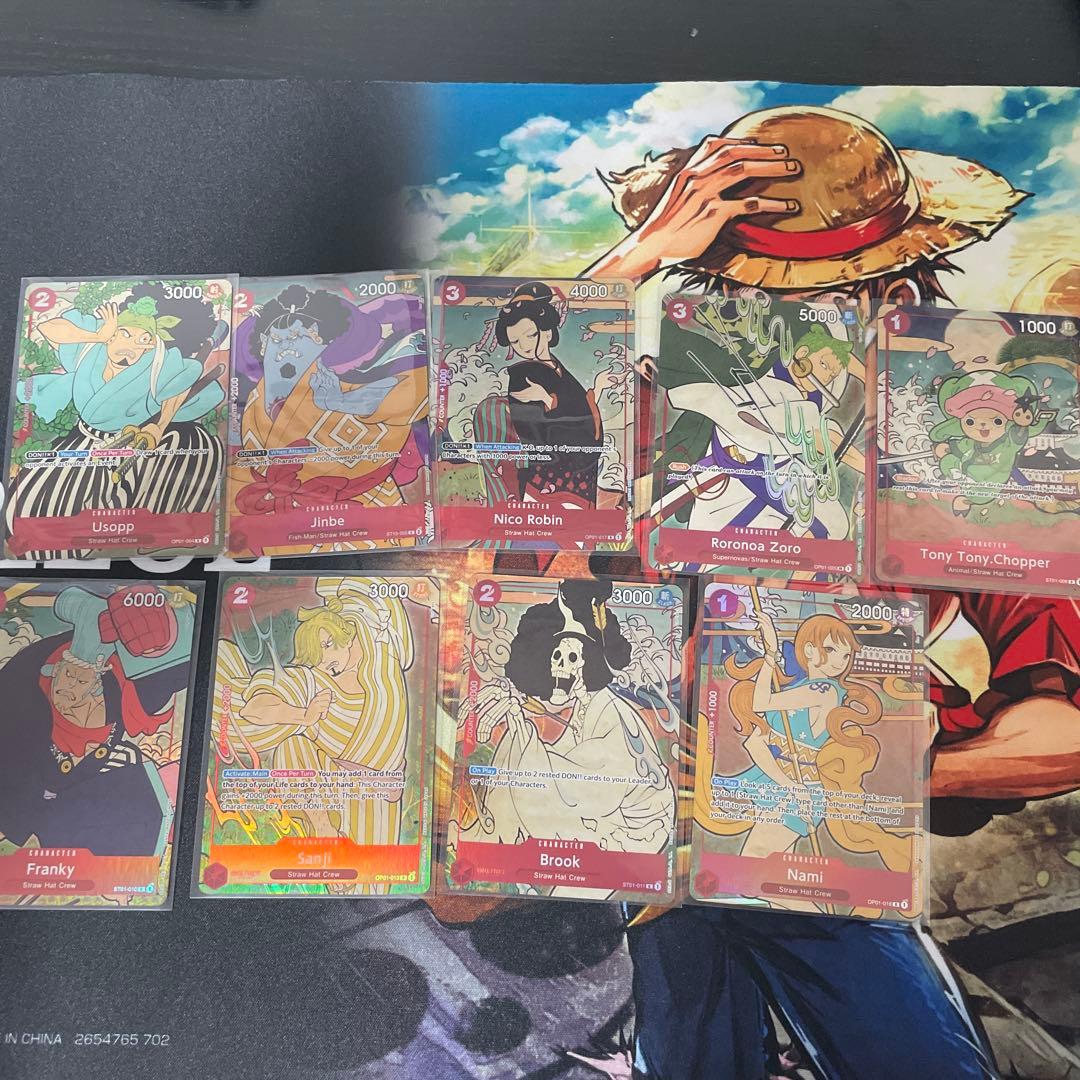 ワンピースカード　英語　1st anniversary 浮世絵　シングル