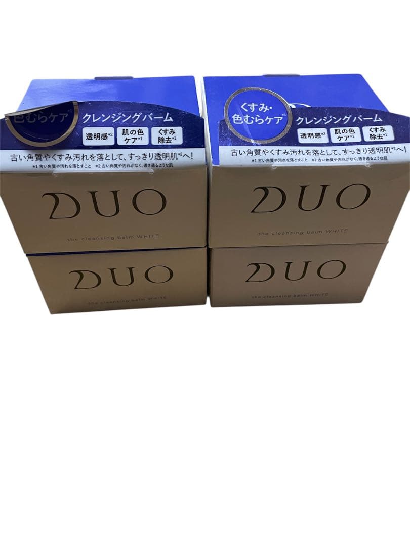 DUO ザ クレンジングバーム ホワイト90g 青　4個セット