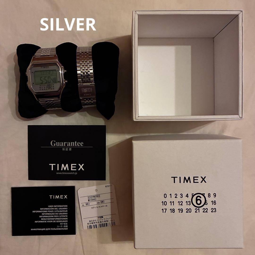 MM6 TIMEX マルジェラ タイメックス コラボ 腕時計 シルバー 美品