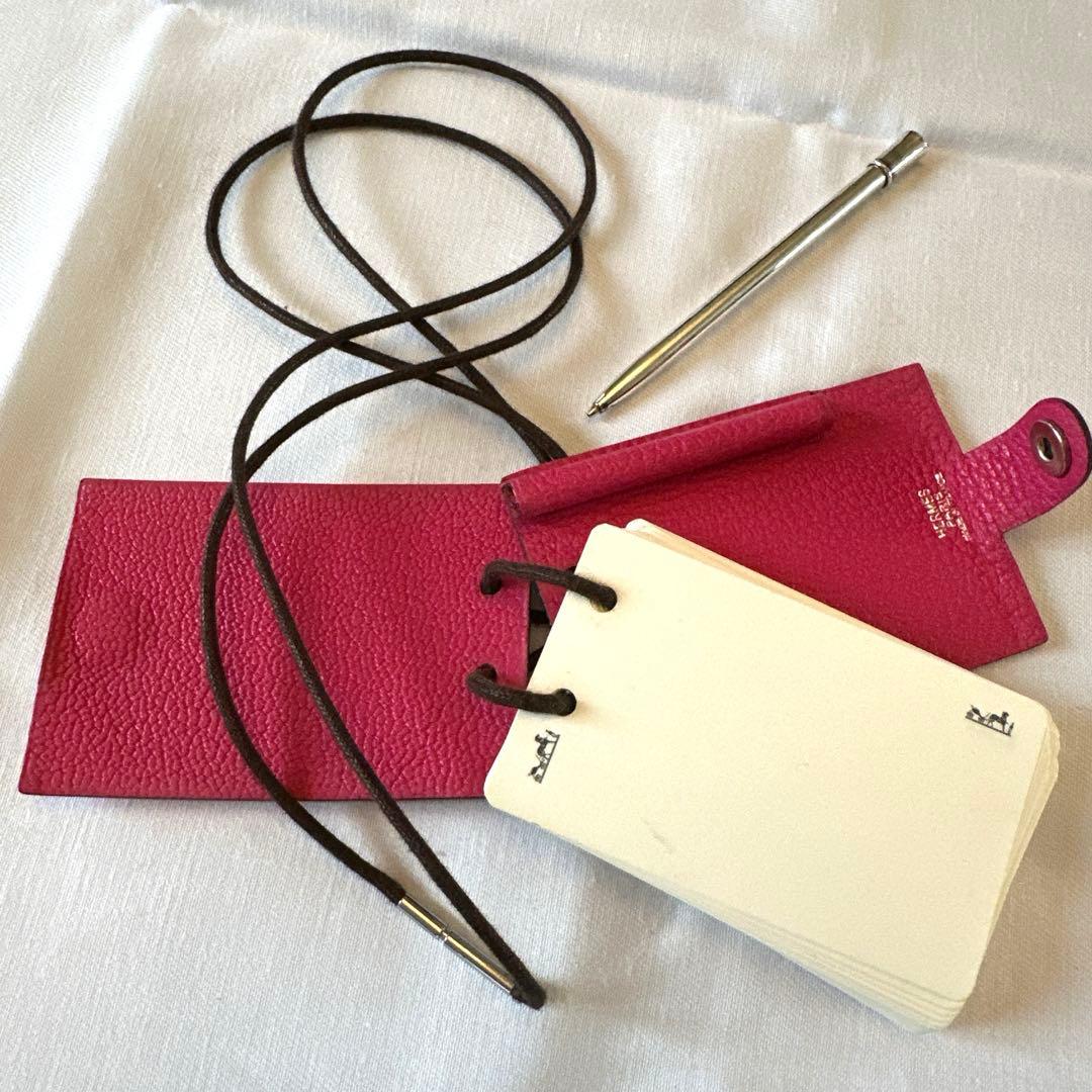 【未使用】エルメスメモホルダー　ピンク