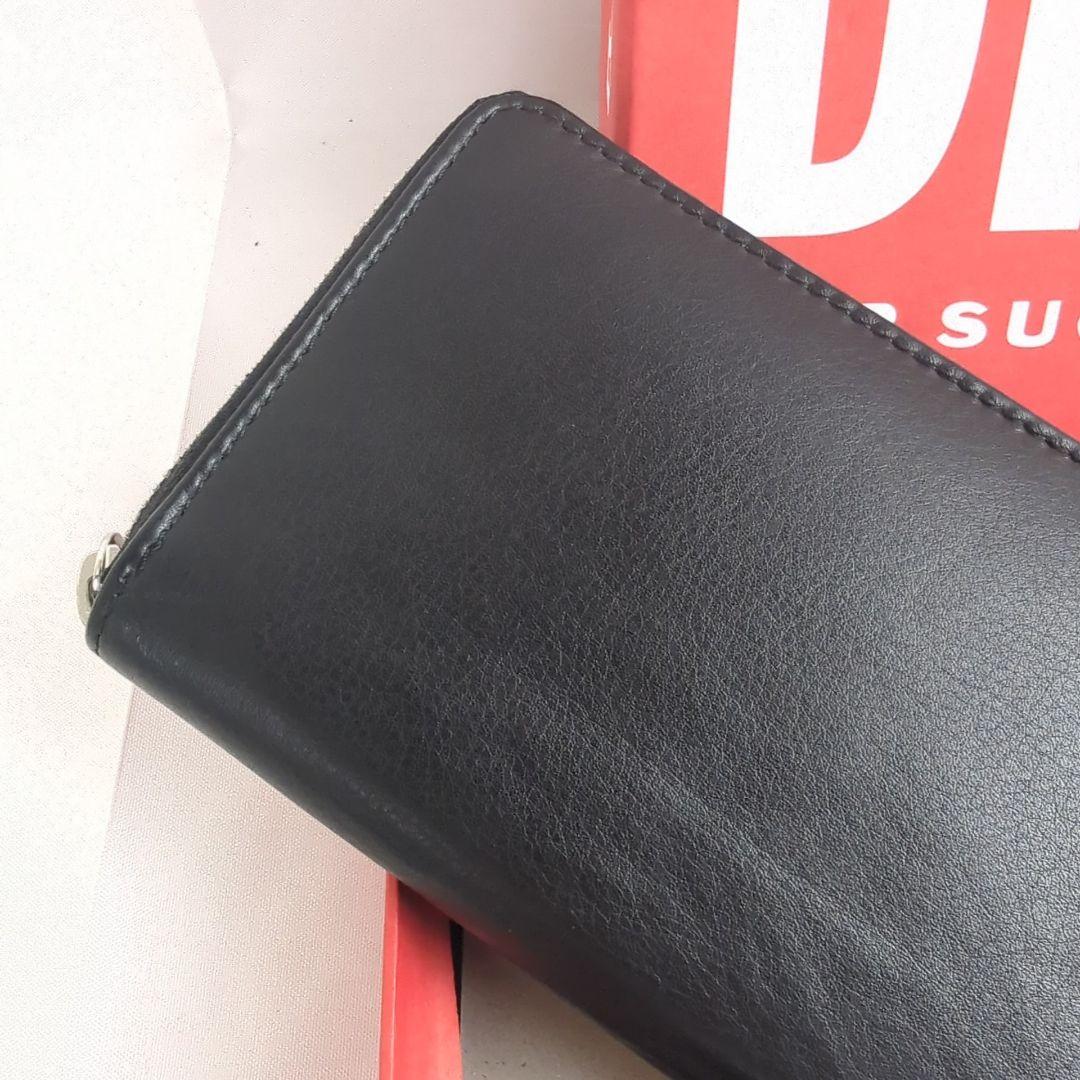 【美品】DIESEL ディーゼル 長財布 D ロゴ ジッピー ラウンド ジップ