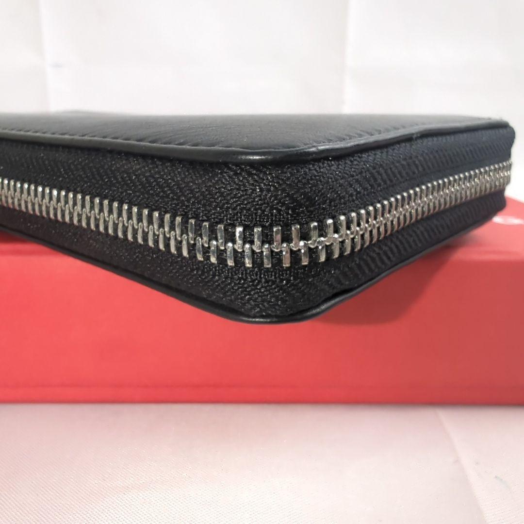 【美品】DIESEL ディーゼル 長財布 D ロゴ ジッピー ラウンド ジップ