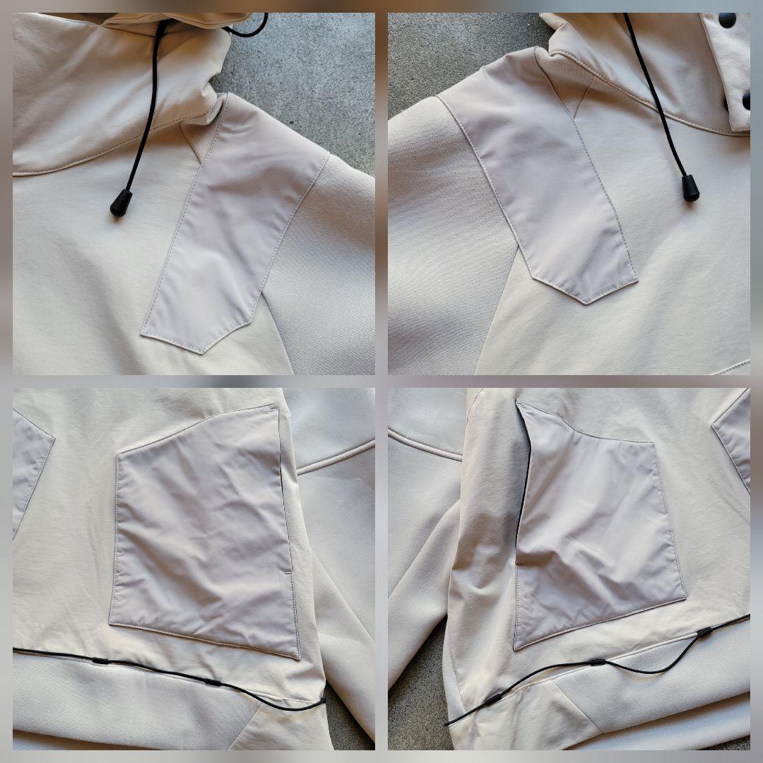 ぴのこ様MAISON SPECIAL テック素材コンビネーションプルオーバー