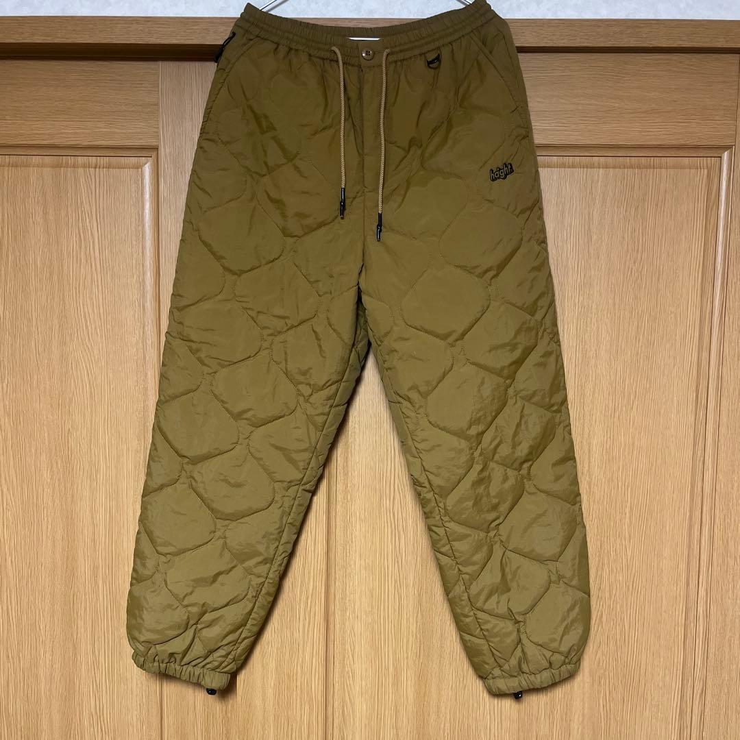 HAIGHT QUILTING TRACK PANTS キルティング Ｍ　サンド