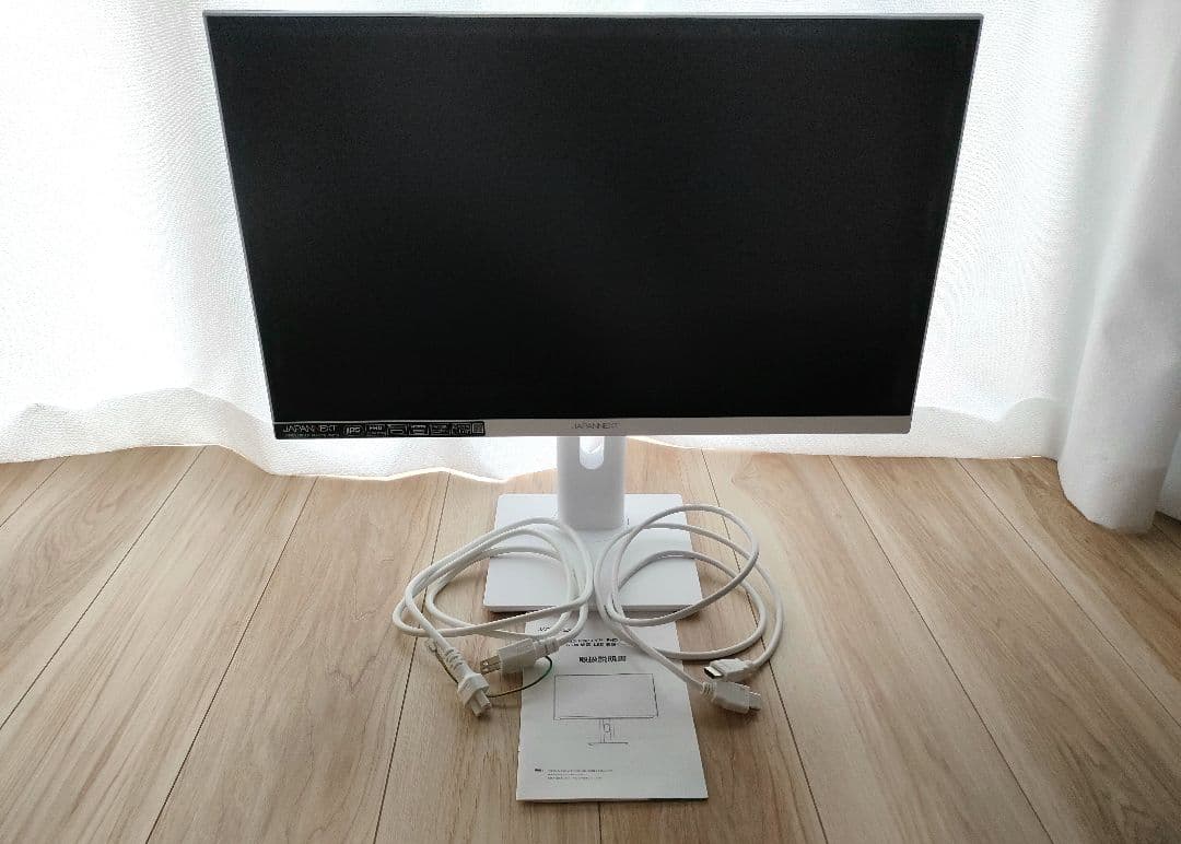 JAPANNEXT モニター ディスプレイ 23.8インチ ホワイト 65W給電
