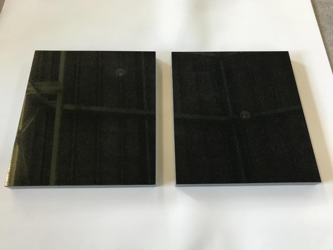 高級 天然黒御影石 オーディオボード ●300×240×28● ペア【送料無料】