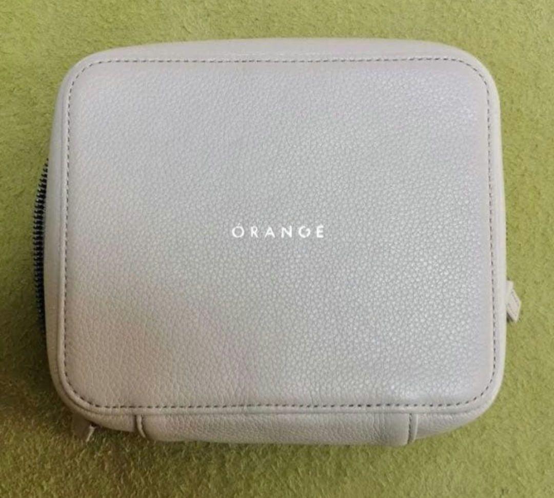 ORANGE THE POD レザーポーチ グレー