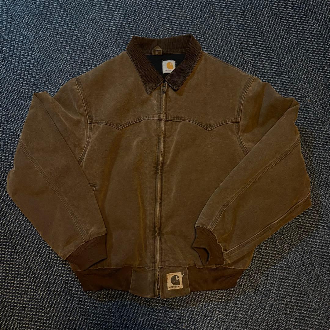 ジャケット・アウター Carhartt Santa Fe Jacket DARK BROWN/L-XL