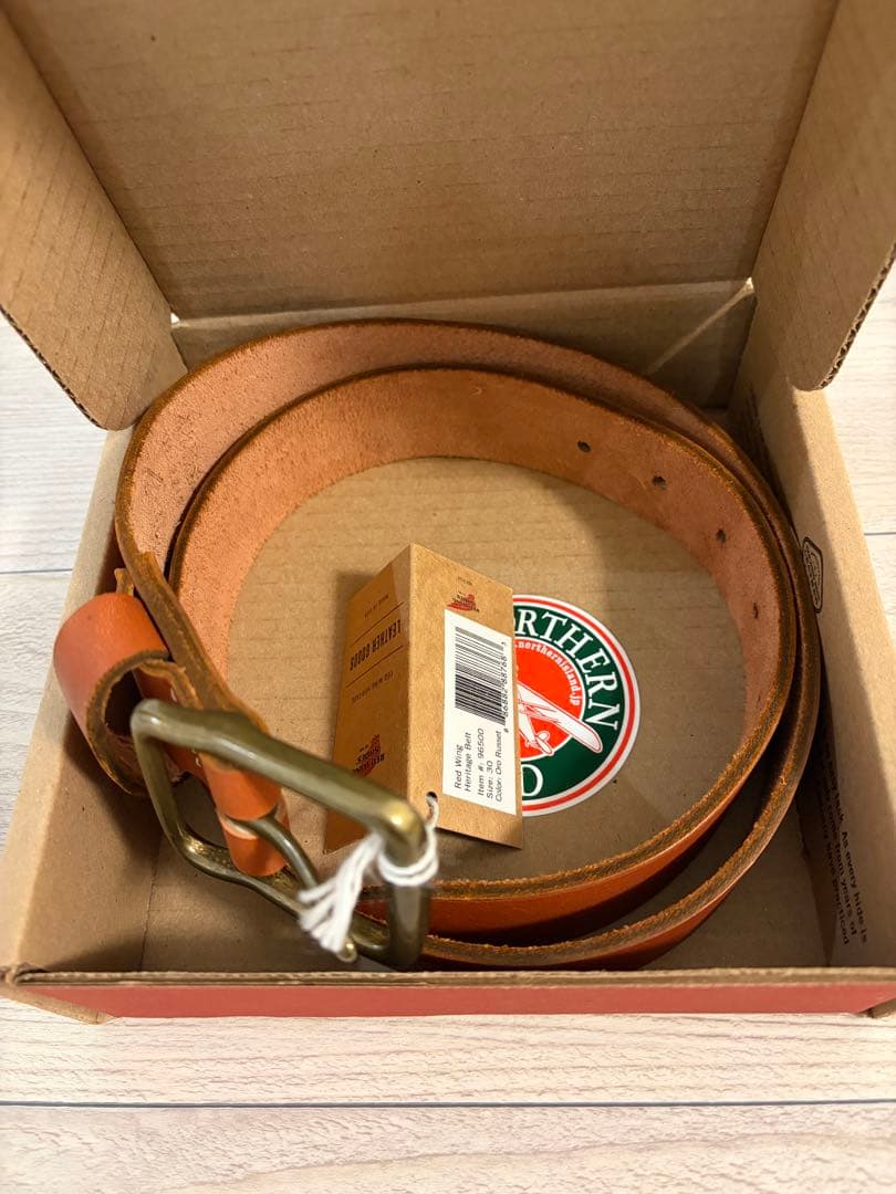 RED WING レッドウイング ヘリテージ レザーベルト Oro Russet