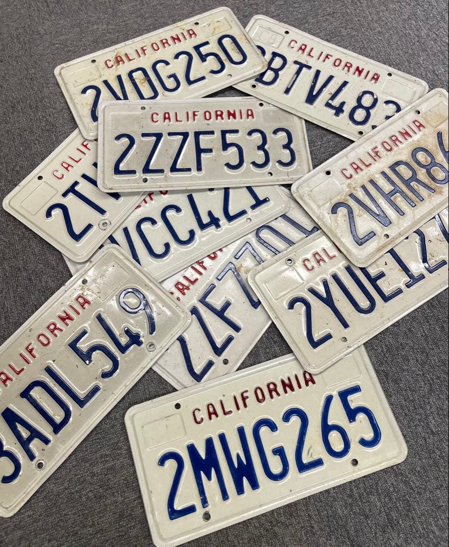 本物❗️激安‼️カリフォルニア ナンバープレート 10枚