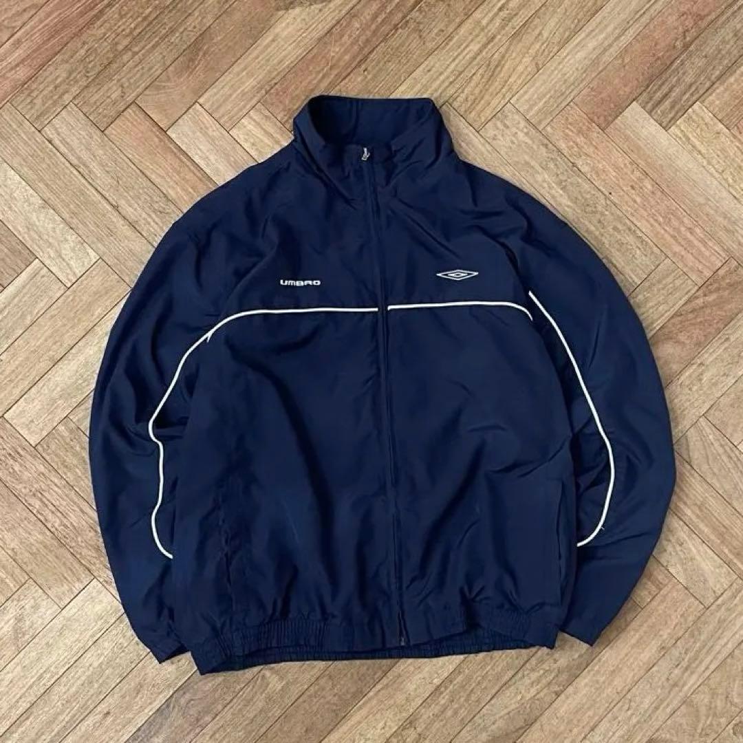 umbro ナイロンジャケット 90年代 アンブロ ネイビー