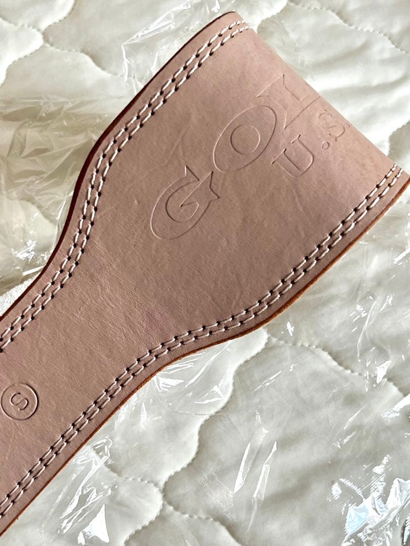 ゴールドジム EXレザーベルト レディース Sサイズ ナチュラルカラー