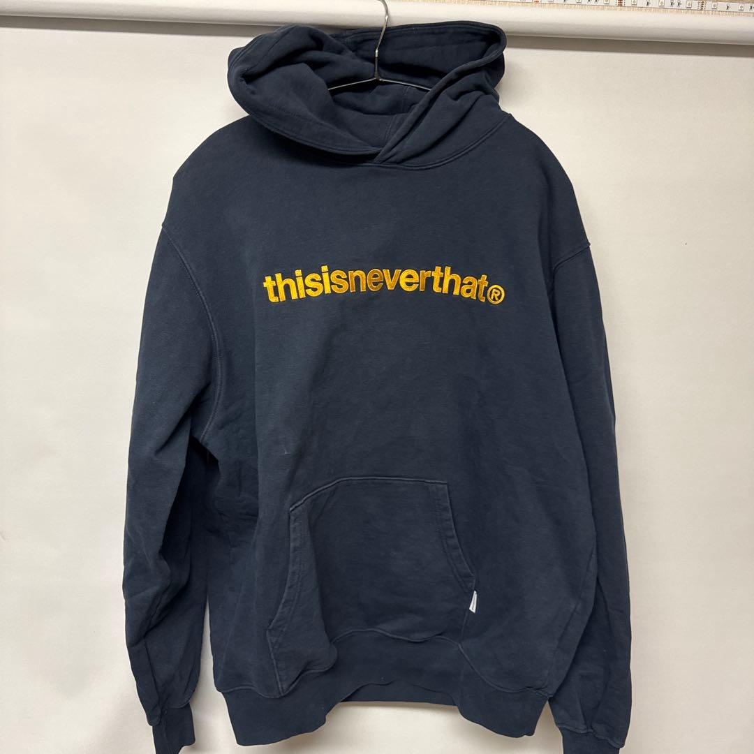 thisisneverthat® ダークブルー ロゴパーカー ネバザ ネイビー