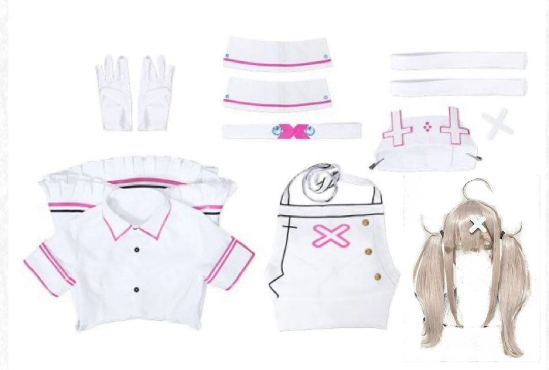 【即日発送】 にじさんじ 健屋花那 コスプレ 衣装 【ウィッグ付き】