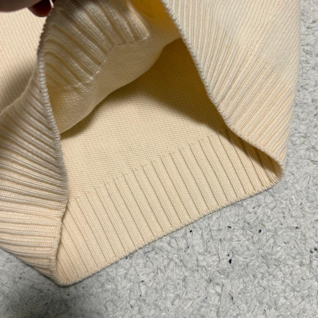 最高級イタリア製　クルチアーニ　タートルニット　ハーフジップ　フード　肉厚