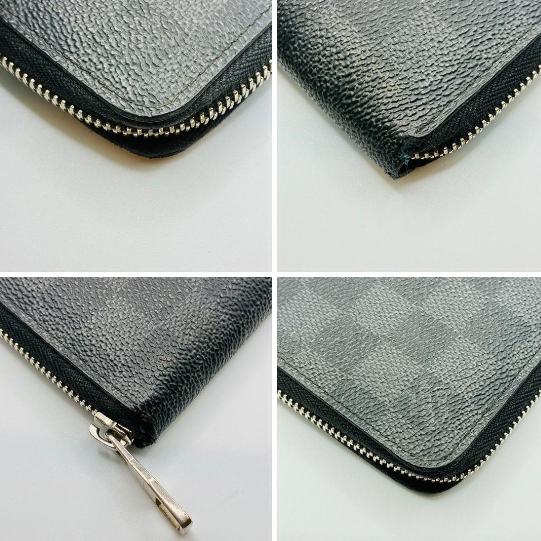 ルイヴィトン　財布　メンズ　ジッピーウォレット　ダミエ　グラフィット