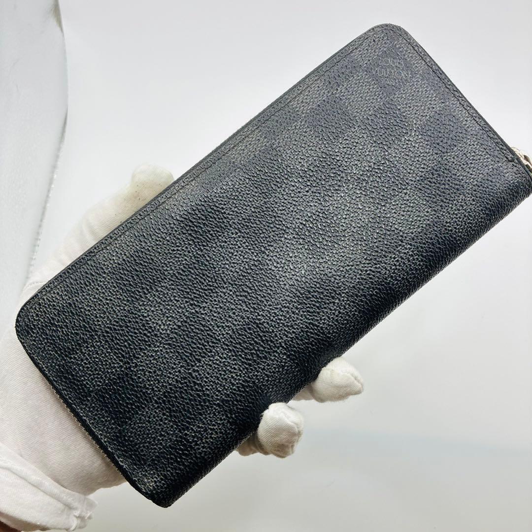 ルイヴィトン　財布　メンズ　ジッピーウォレット　ダミエ　グラフィット
