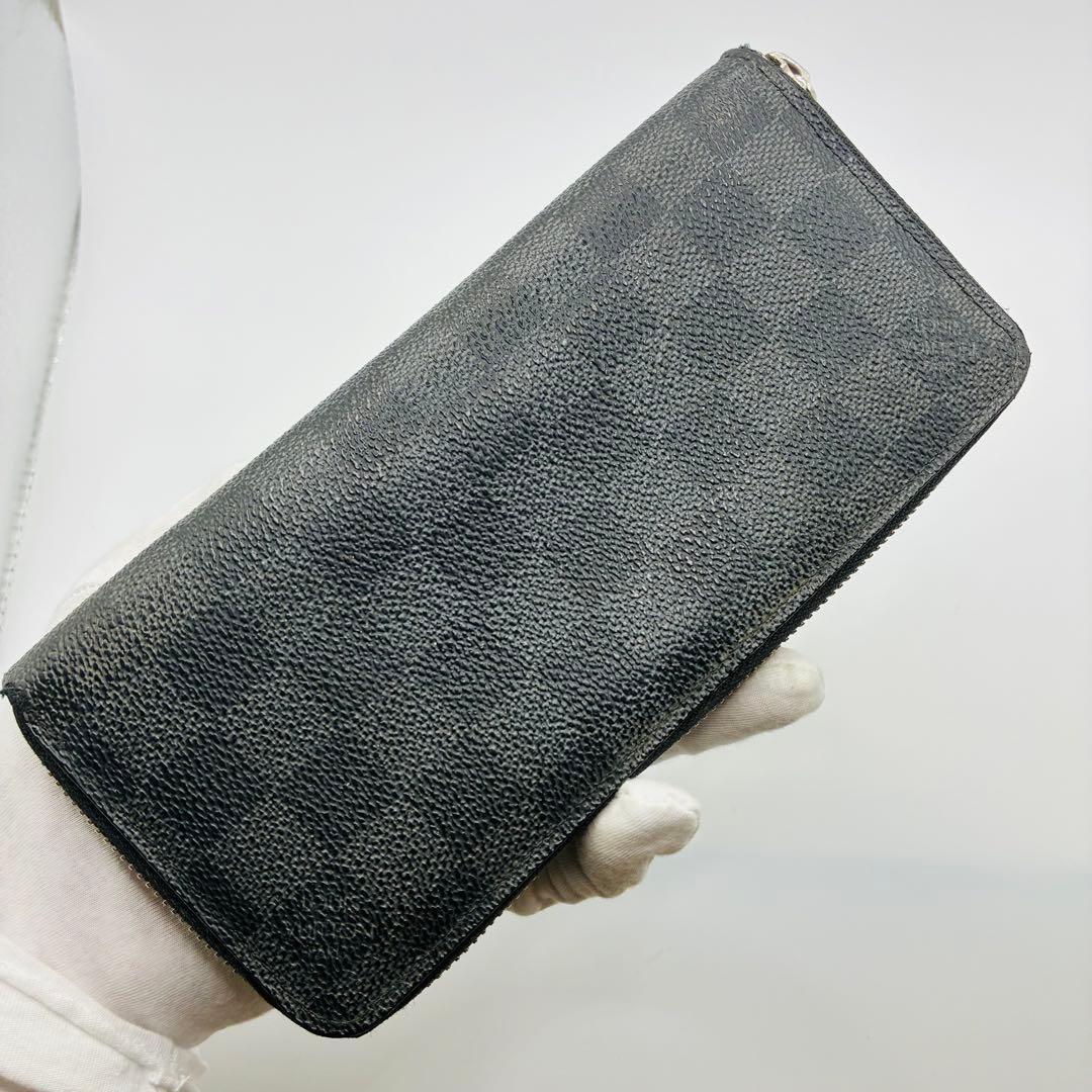 ルイヴィトン　財布　メンズ　ジッピーウォレット　ダミエ　グラフィット