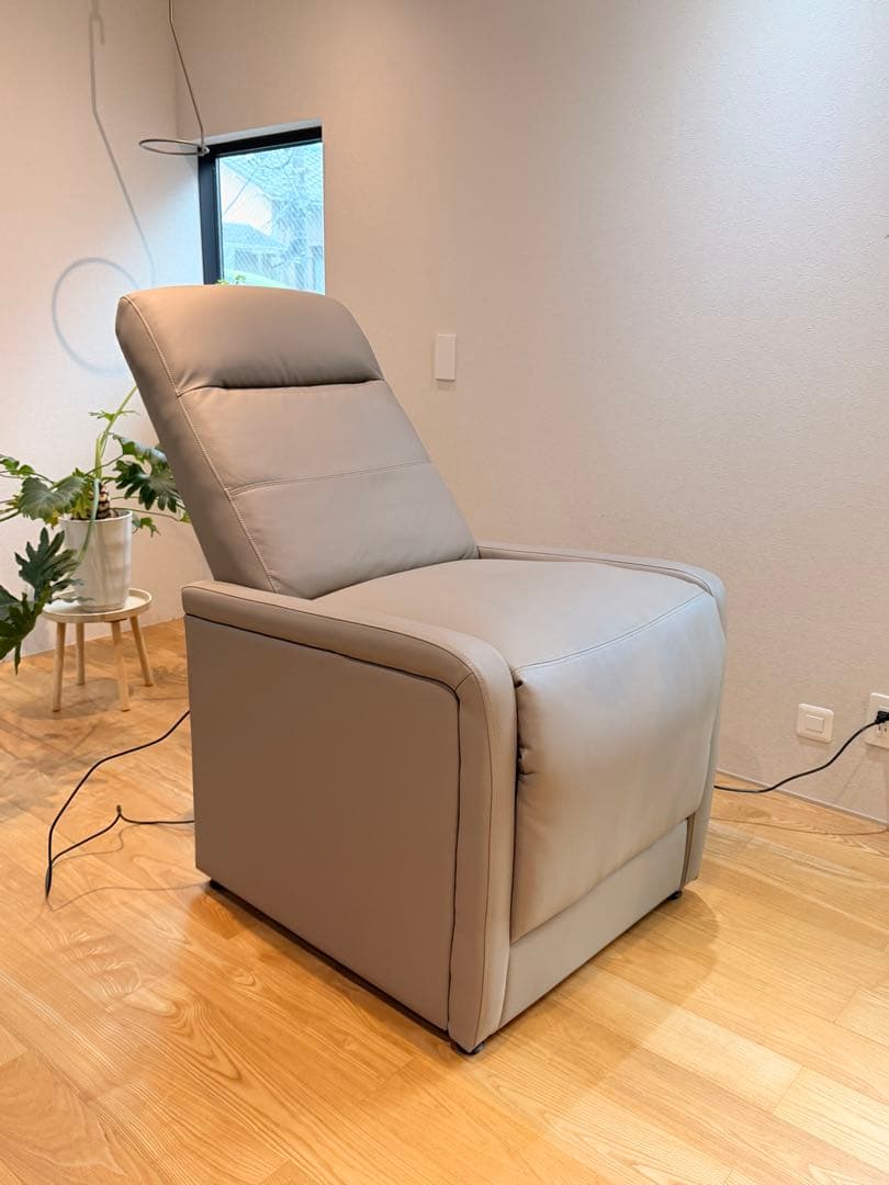 【GANA】電動リクライニングチェア シエロplus ウォームグレー