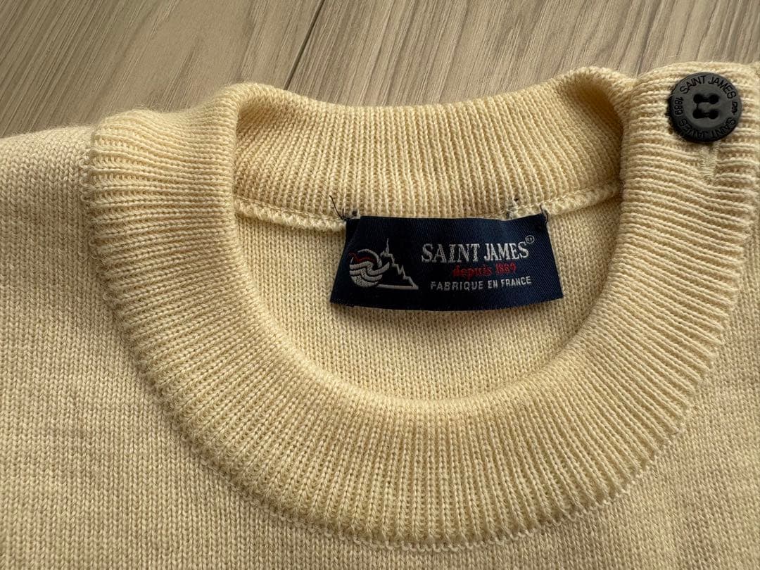 SAINT JAMES メンズ　マリンセーター　ECRU/MARINE 生成り