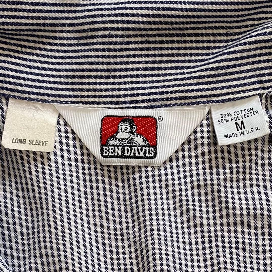 トップス BEN DAVIS 1990s USA Hickory L/S Shirts M