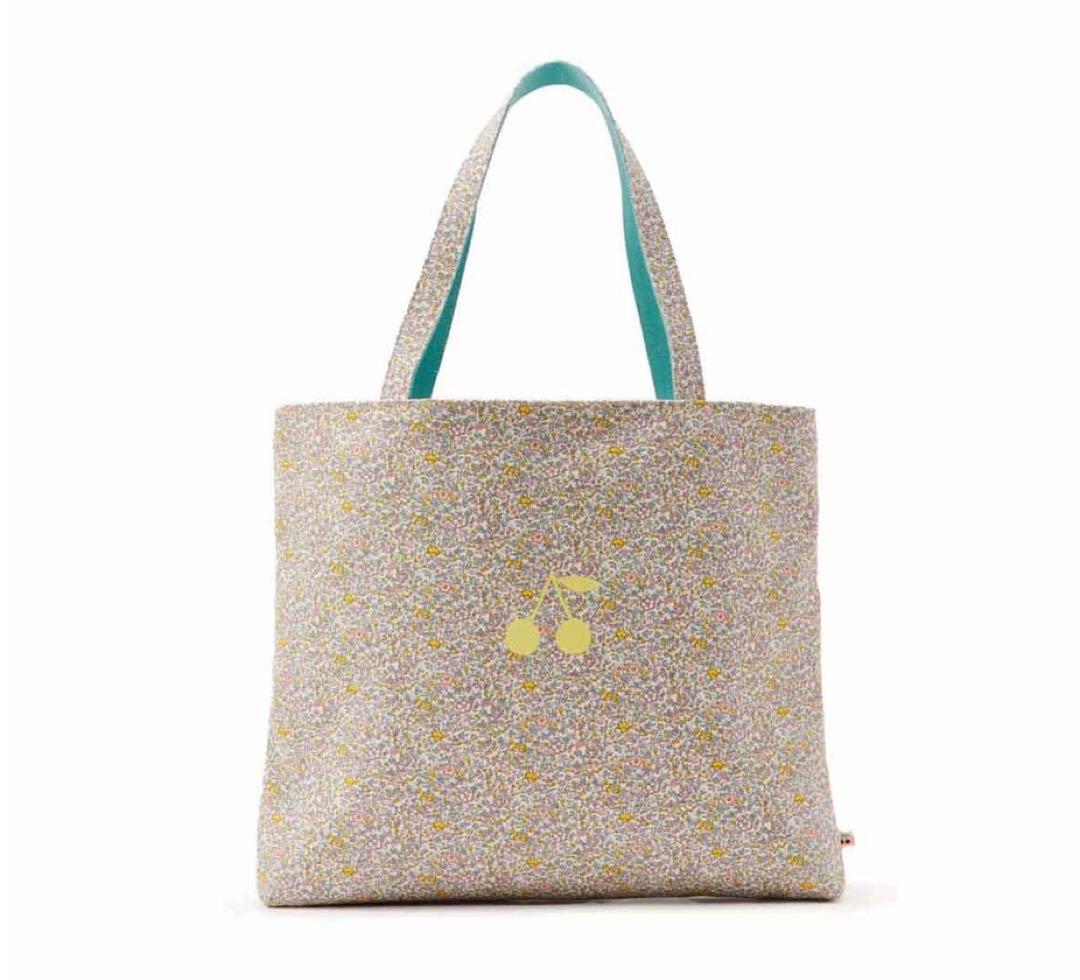 新品タグ付き　ボンポワン　リバーシブルトートバッグ　エクリュ