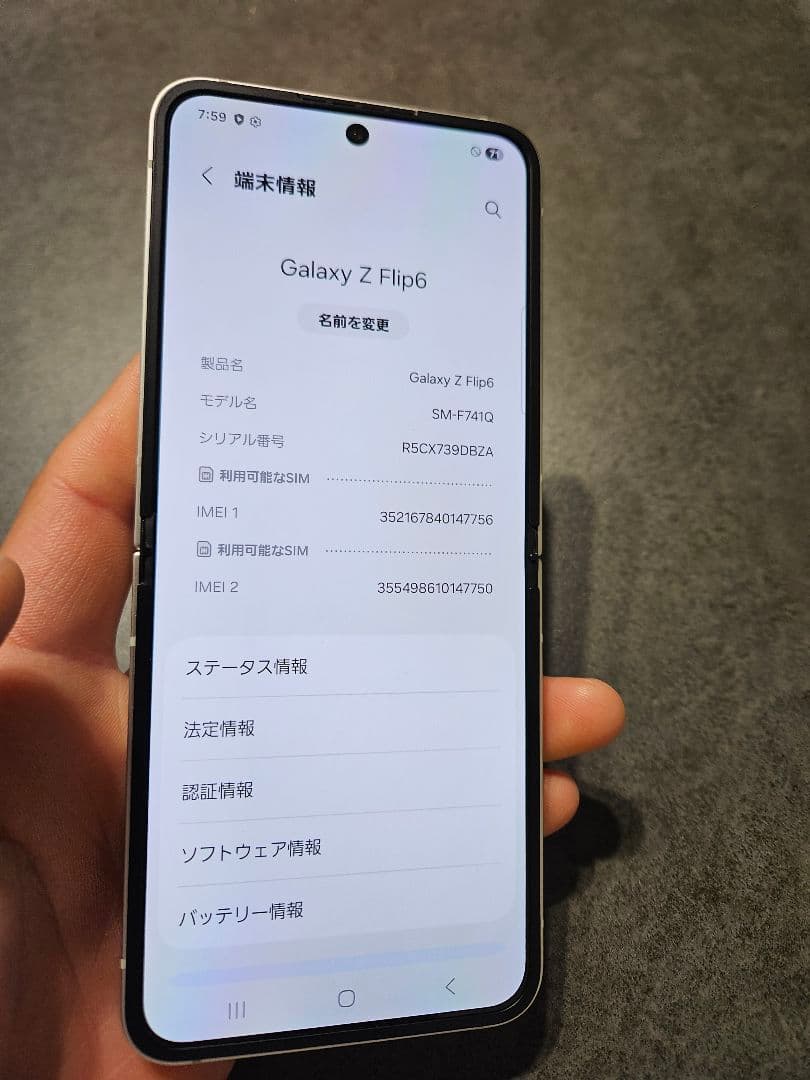 ゲリラ割　Galaxy　FLiP6　SIMフリー　残債なし　国内版　256ギガ