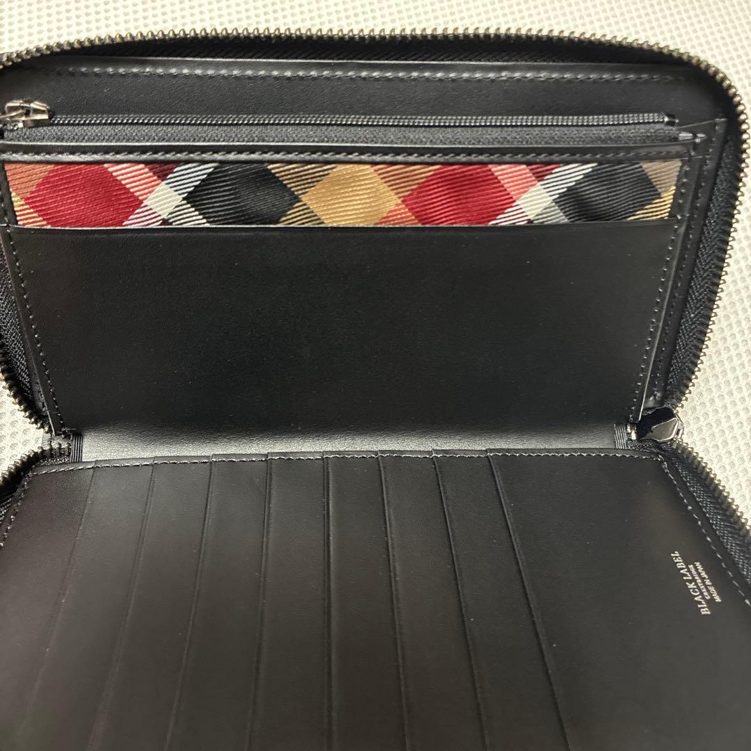 新品　ブラックレーベルクレストブリッジ　ラウンドジップ長財布　ブラック