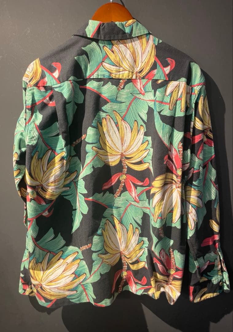 ポ*チ様 【レア】東洋 サンサーフ　コットン長袖アロハ