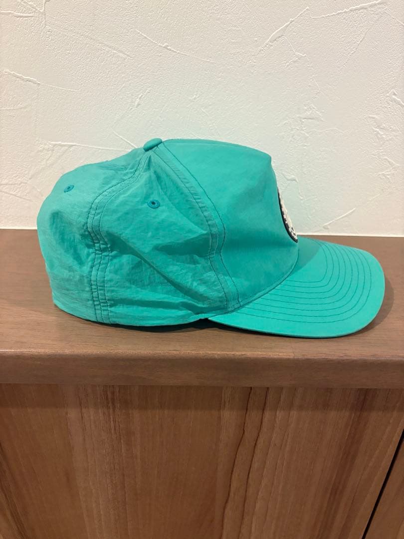 stussy ロゴ キャップ ターコイズ