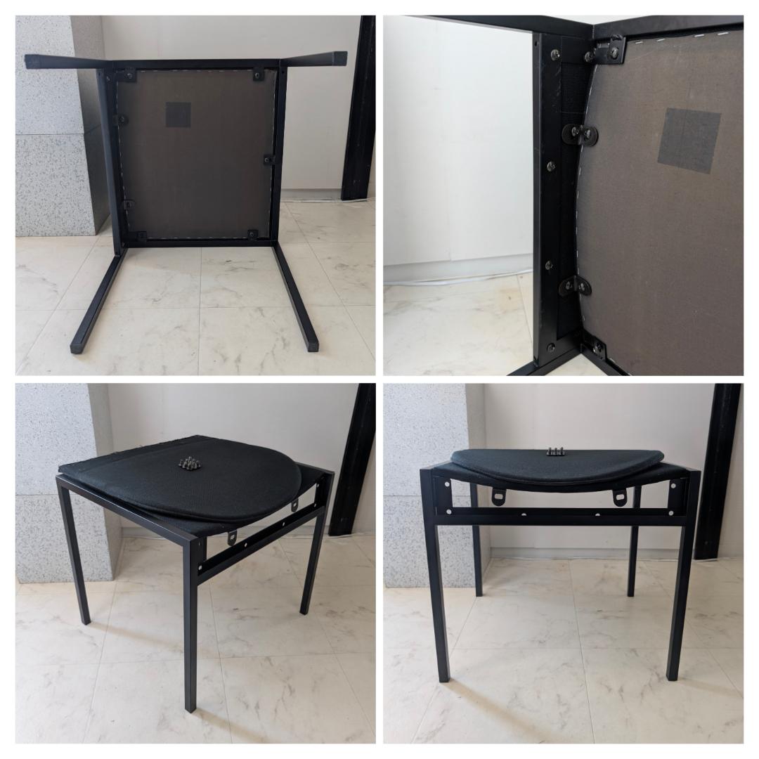 アイアン×ファブリック チェア 90年代 ビンテージ ポストモダン アノニマス