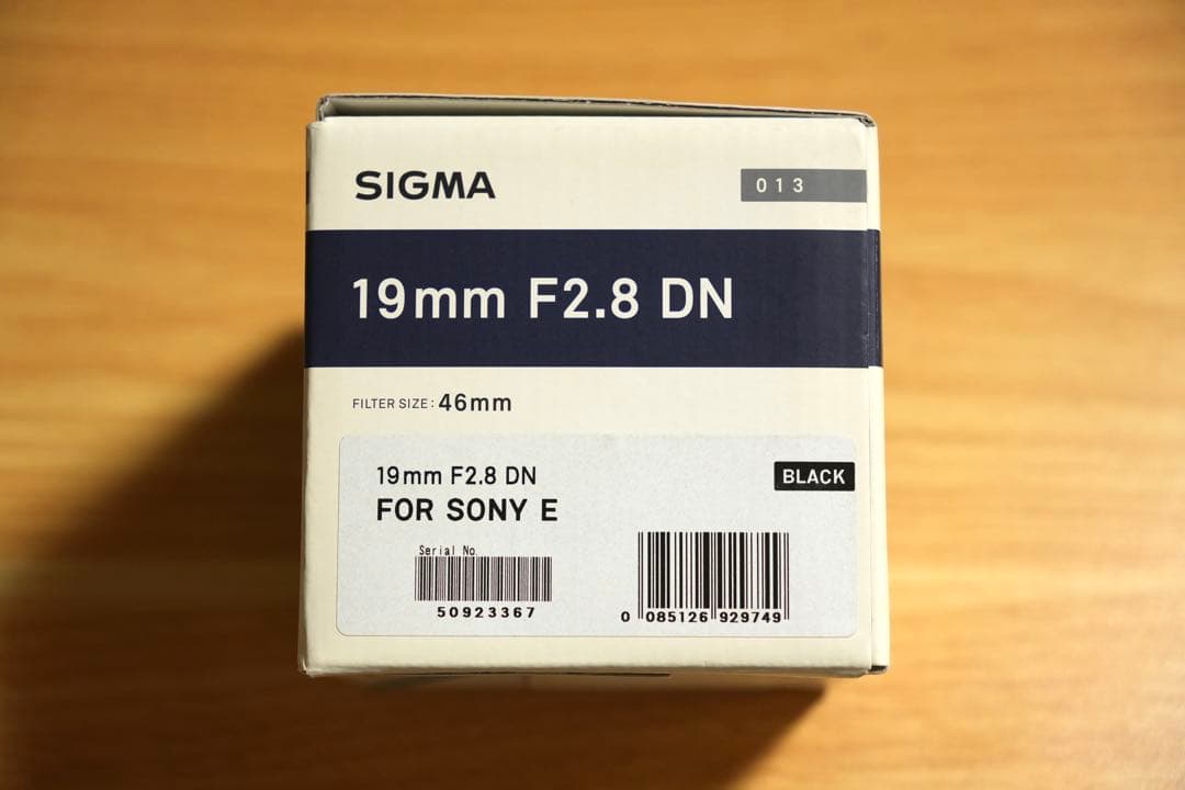 SIGMA 19mm F2.8 DN ブラック